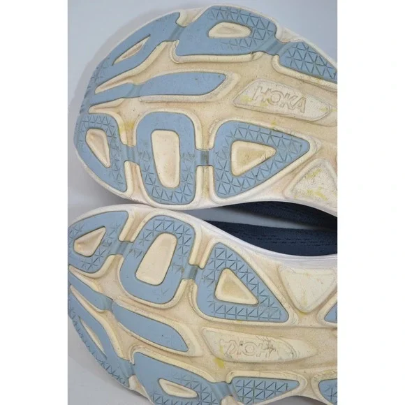 Hoka One One Bondi 8 Womens 8 B Running Shoes Gym Varsity Navy White 1127952-VYN - Picture 14 of 16